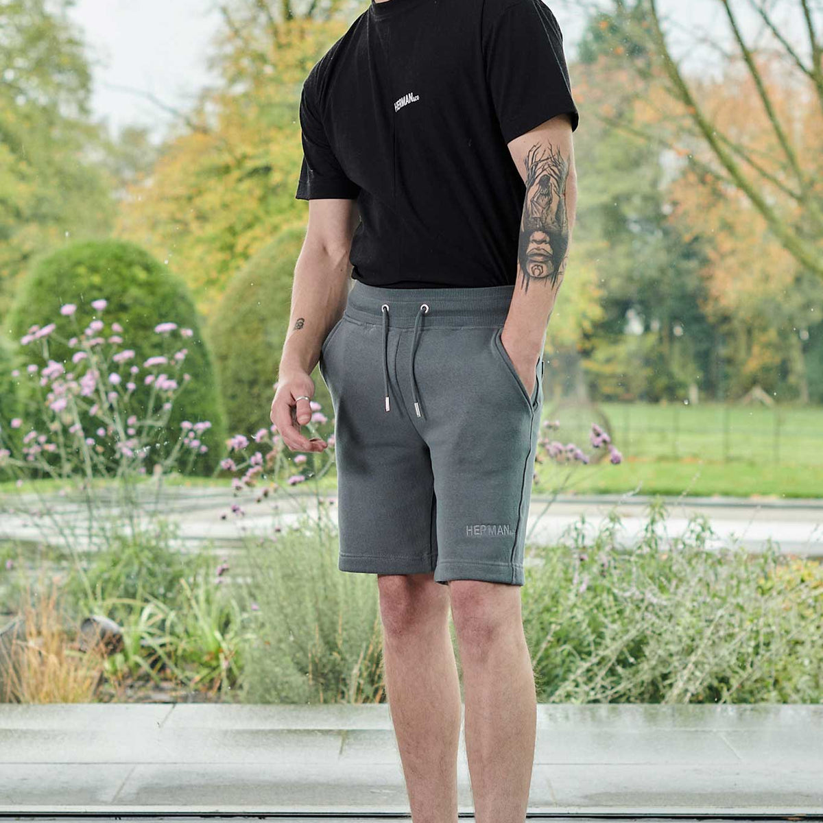 mens gray dress shorts Mens Charcoal 3 Inch Dress Shorts 32