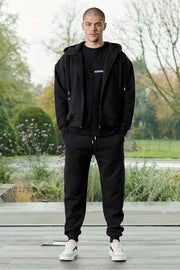 Unisex Zip Up hoodie - Black