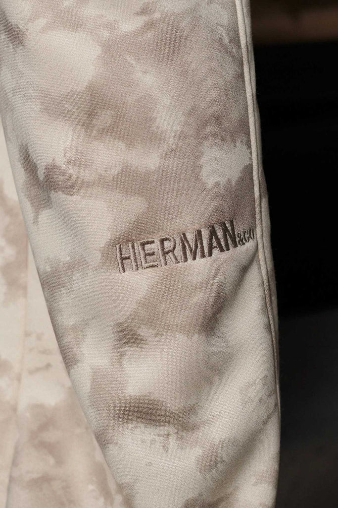  shop unisex beige tie dye wide leg jogger - Herman&Co