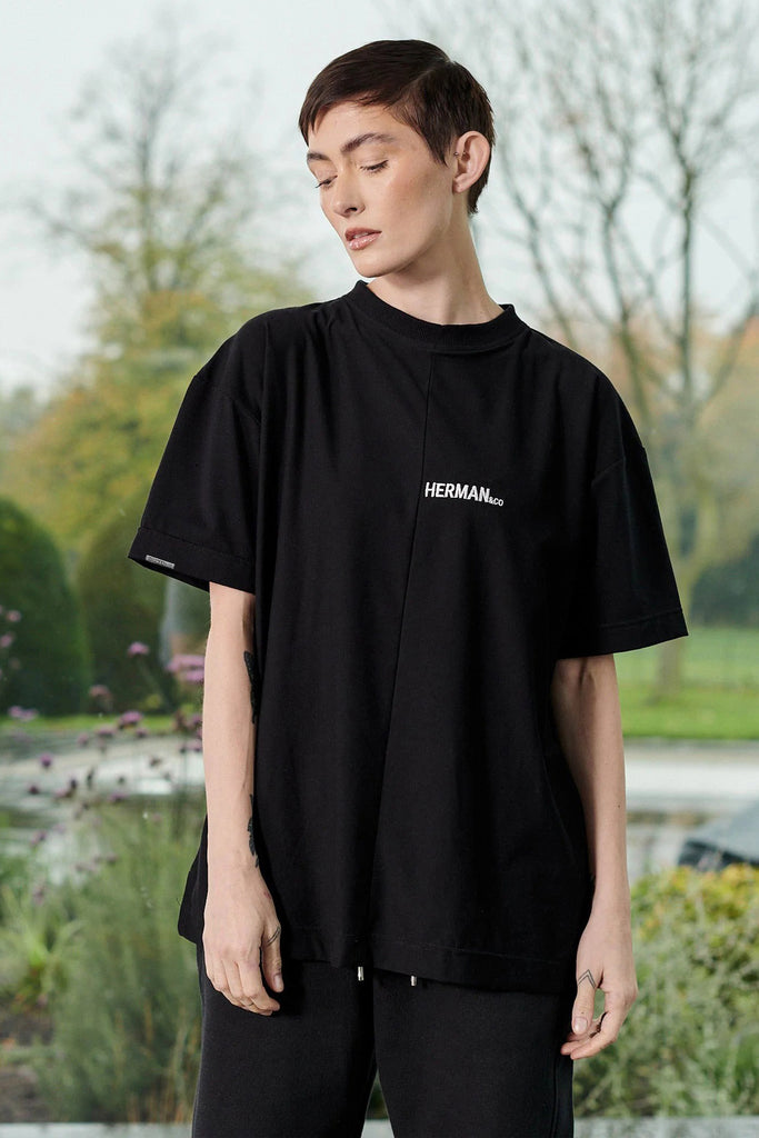 buy unisex black oversized t-shirt - Herman&Co