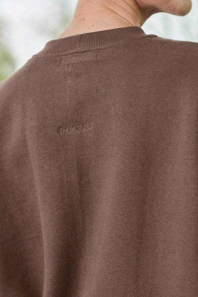 luxury unisex brown crew neck jumper - Herman&Co