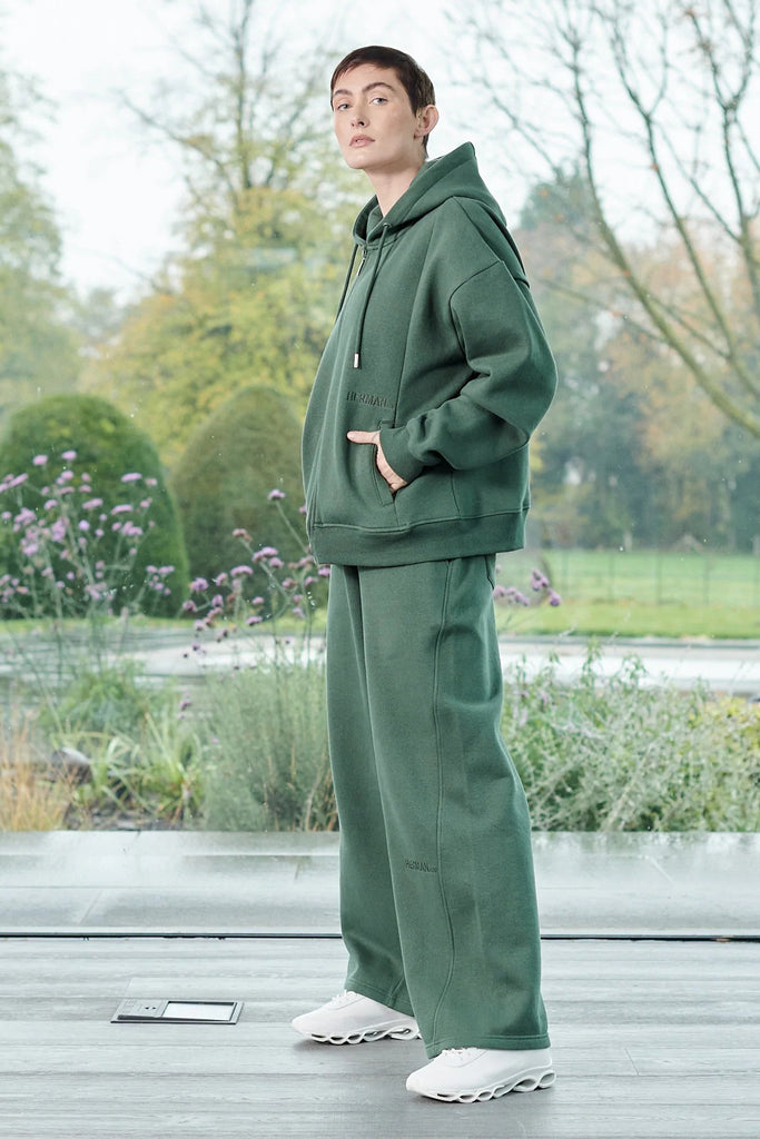 designer unisex dark green hoodie - Herman&Co