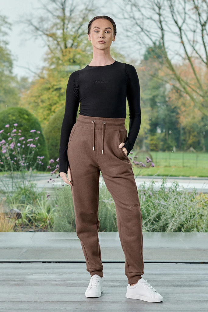  designer unisex brown tapered jogger - Herman&Co