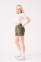 Premium Athleisure Shorts in Khaki - Jmojo